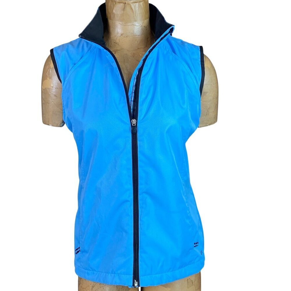 IZOD Zip Vest Women's S/M Blue‎ #242M